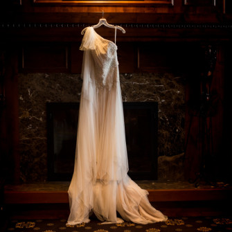 Champagne wedding dress